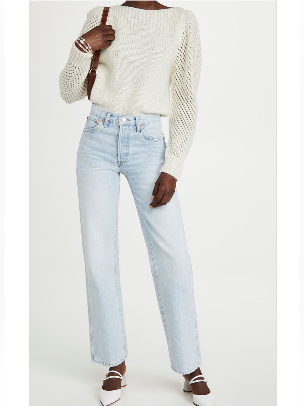LOVESHACKFANCY Snow Rosie Pullover -XS